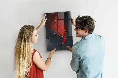 Ground paprika dry erase magnetic board
