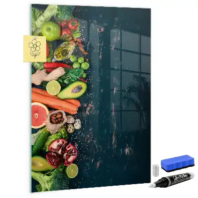 Magnetic dry erase board vegan table