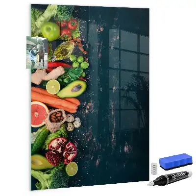 Magnetic dry erase board vegan table