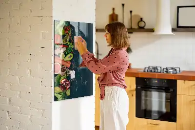 Magnetic dry erase board vegan table