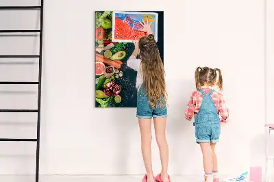 Magnetic dry erase board vegan table