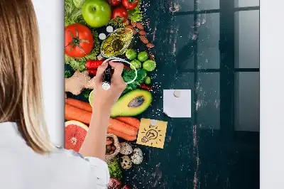Magnetic dry erase board vegan table
