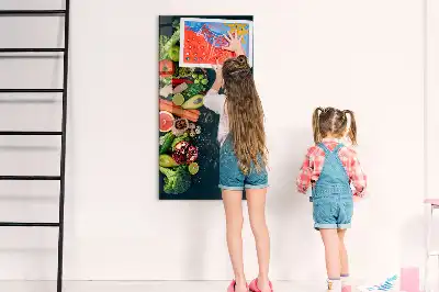 Magnetic dry erase board vegan table