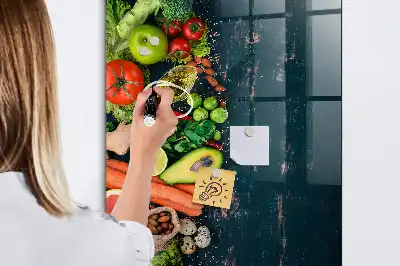Magnetic dry erase board vegan table
