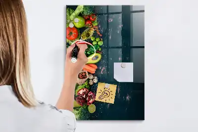 Magnetic dry erase board vegan table