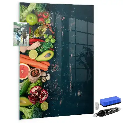 Magnetic dry erase board vegan table