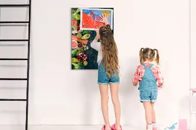 Magnetic dry erase board vegan table