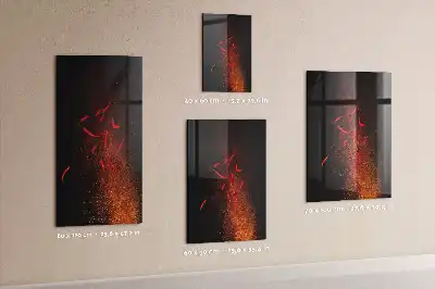 Magnetic dry erase board hot peppers design