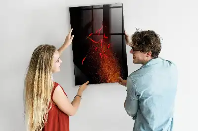 Magnetic dry erase board hot peppers design