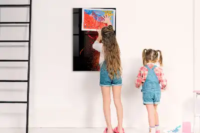 Magnetic dry erase board hot peppers design