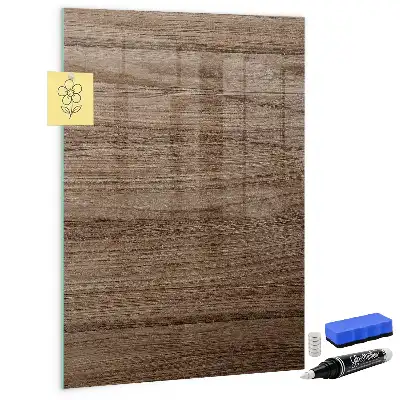 Magnetic dry erase board with a new wood frame