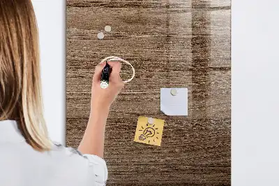 Magnetic dry erase board with a new wood frame