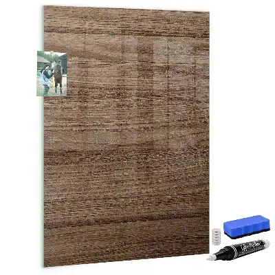 Magnetic dry erase board with a new wood frame