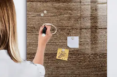 Magnetic dry erase board with a new wood frame