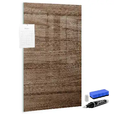 Magnetic dry erase board with a new wood frame