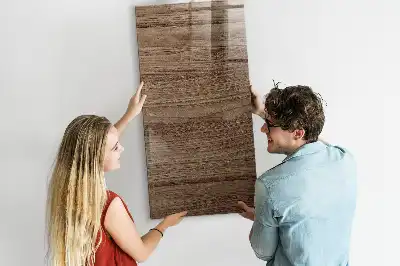 Magnetic dry erase board with a new wood frame
