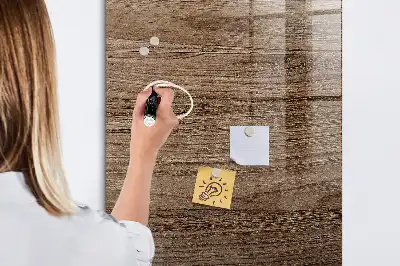 Magnetic dry erase board with a new wood frame