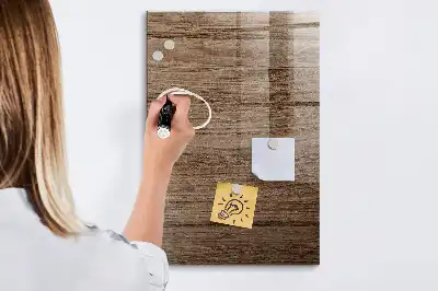 Magnetic dry erase board with a new wood frame