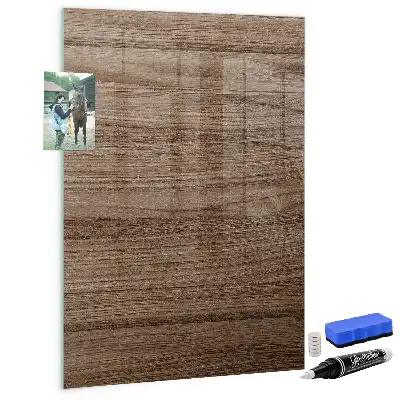Magnetic dry erase board with a new wood frame