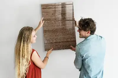 Magnetic dry erase board with a new wood frame