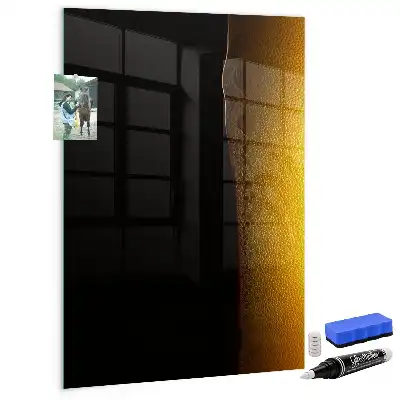 Magnetic dry erase board dark beer inspired design