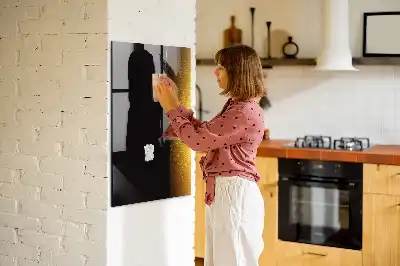 Magnetic dry erase board dark beer inspired design