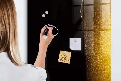 Magnetic dry erase board dark beer inspired design