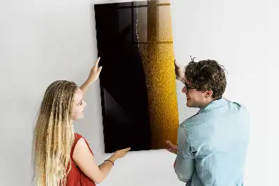 Magnetic dry erase board dark beer inspired design