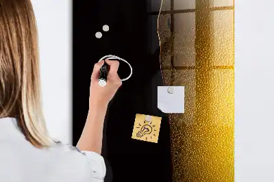 Magnetic dry erase board dark beer inspired design