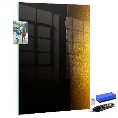 Magnetic dry erase board dark beer inspired design