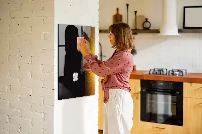 Magnetic dry erase board dark beer inspired design