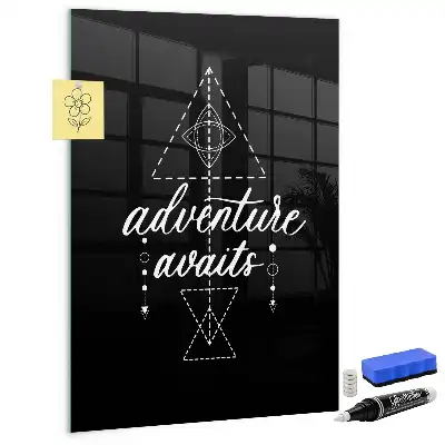 Dry erase magnetic board Adventure design
