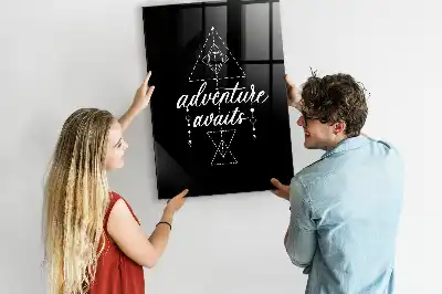 Dry erase magnetic board Adventure design