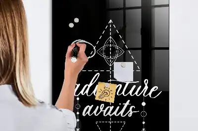 Dry erase magnetic board Adventure design