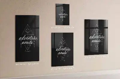 Dry erase magnetic board Adventure design