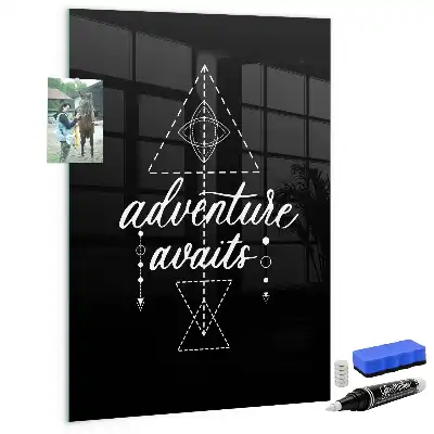Dry erase magnetic board Adventure design