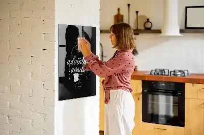 Dry erase magnetic board Adventure design