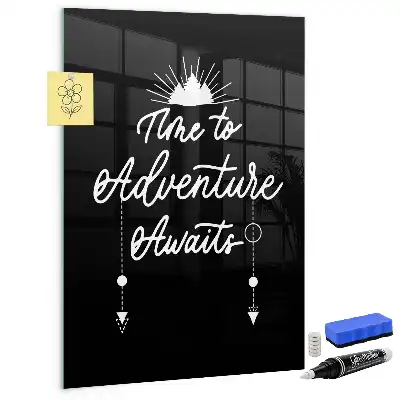 Magnetic dry erase board adventure design