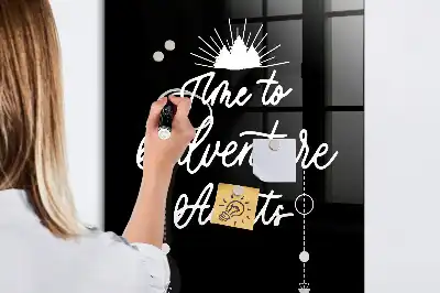 Magnetic dry erase board adventure design