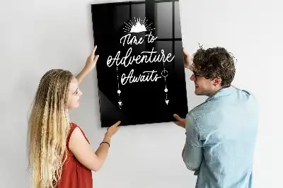 Magnetic dry erase board adventure design