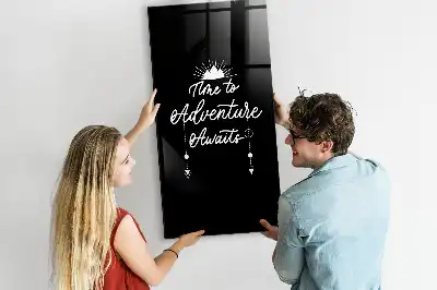 Magnetic dry erase board adventure design