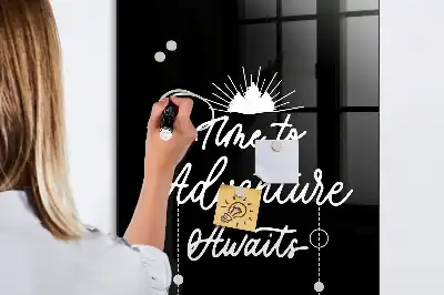 Magnetic dry erase board adventure design