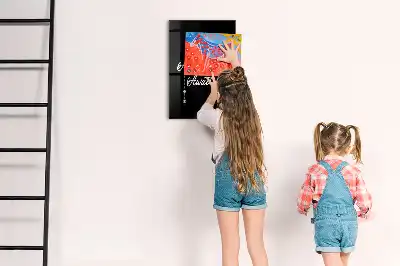 Magnetic dry erase board adventure design