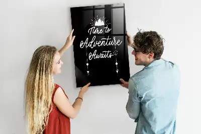 Magnetic dry erase board adventure design