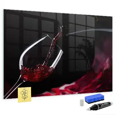 Magnetic dry erase board wine