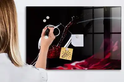 Magnetic dry erase board wine