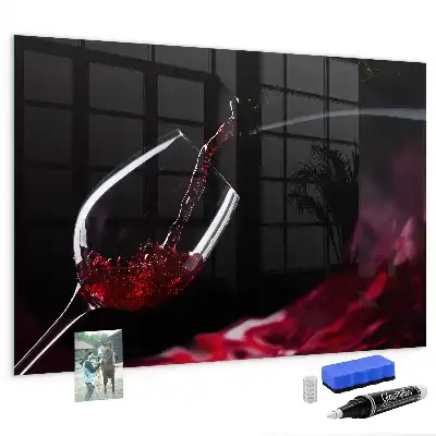 Magnetic dry erase board wine