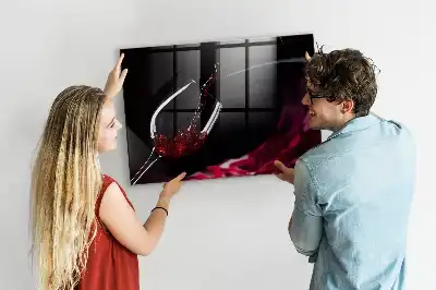 Magnetic dry erase board wine