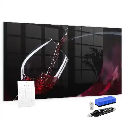 Magnetic dry erase board wine