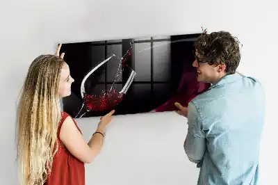 Magnetic dry erase board wine